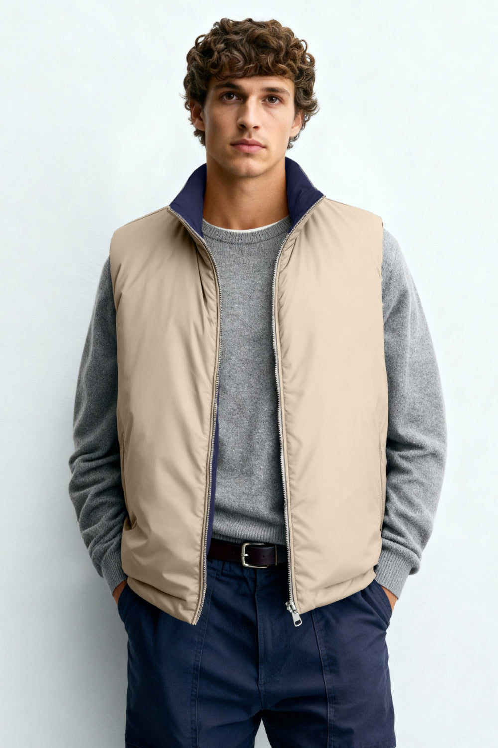 Bodywarmer réversible épais · Marine