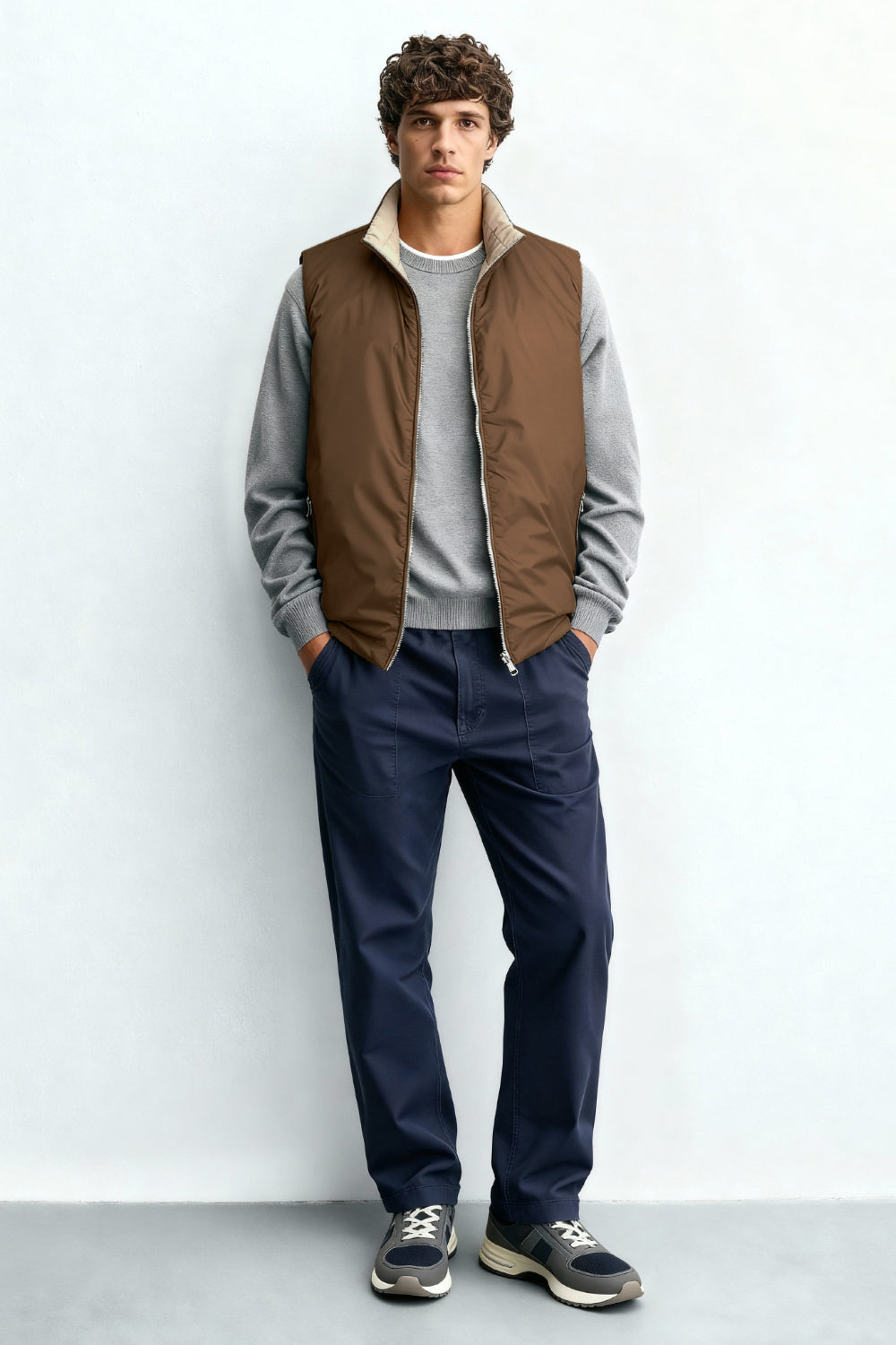Bodywarmer réversible · Marron