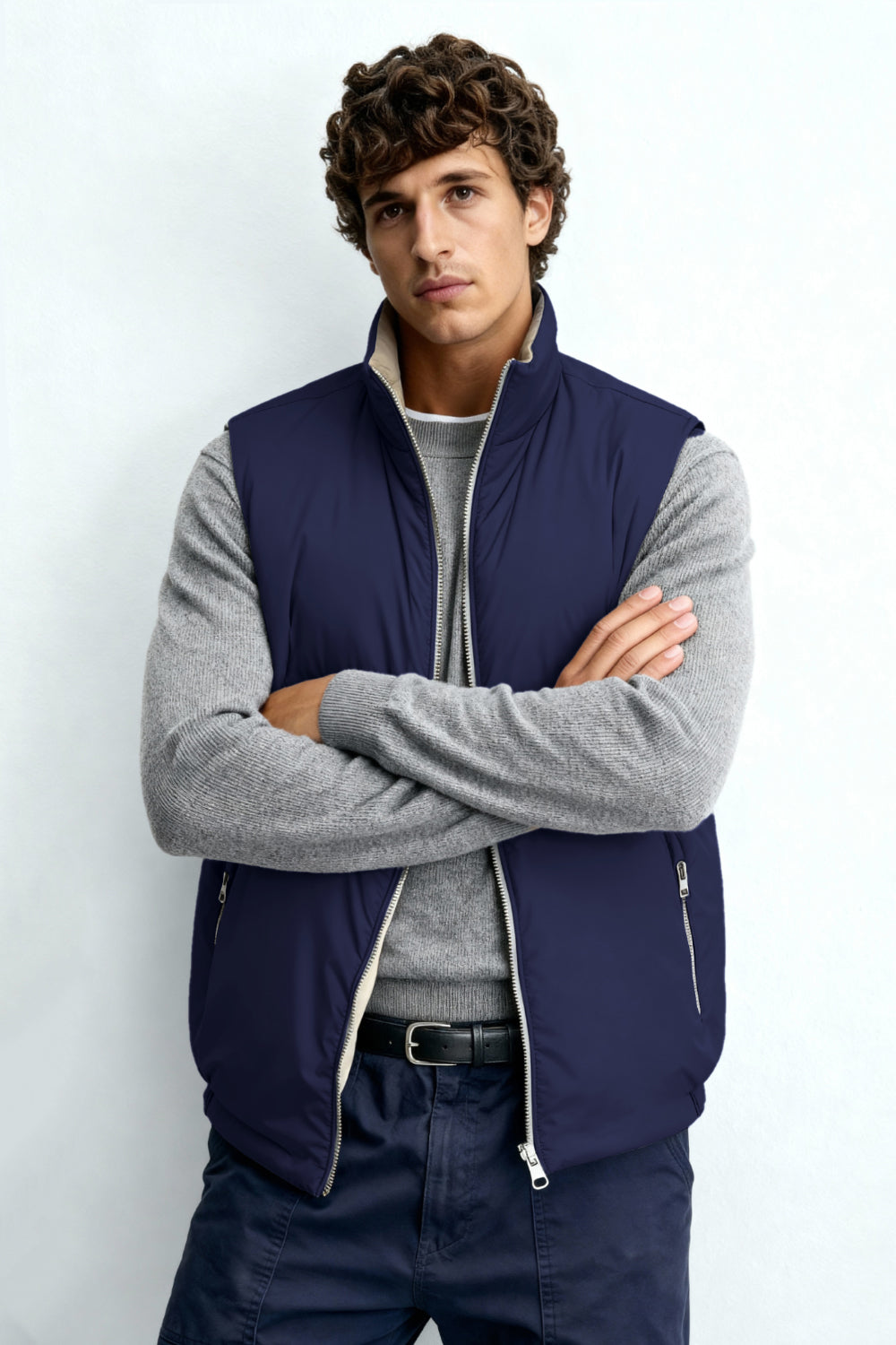 Bodywarmer réversible épais · Marine