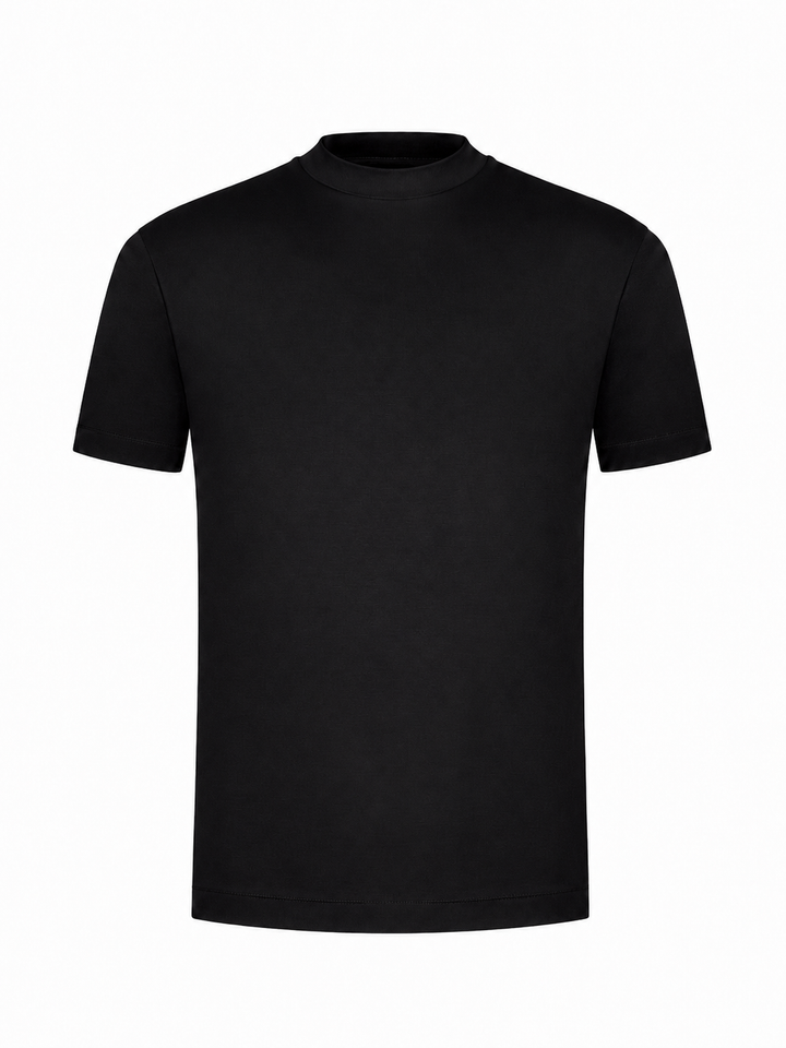 T-shirt coton mercerisé · Noir