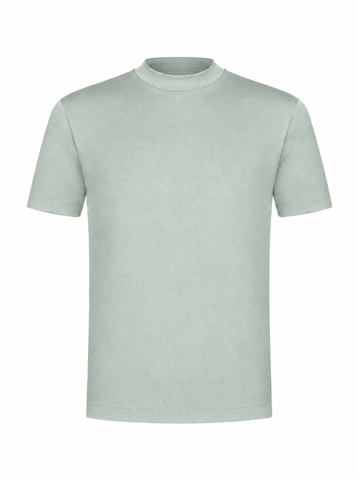 T-shirt coton mercerisé · Vert clair