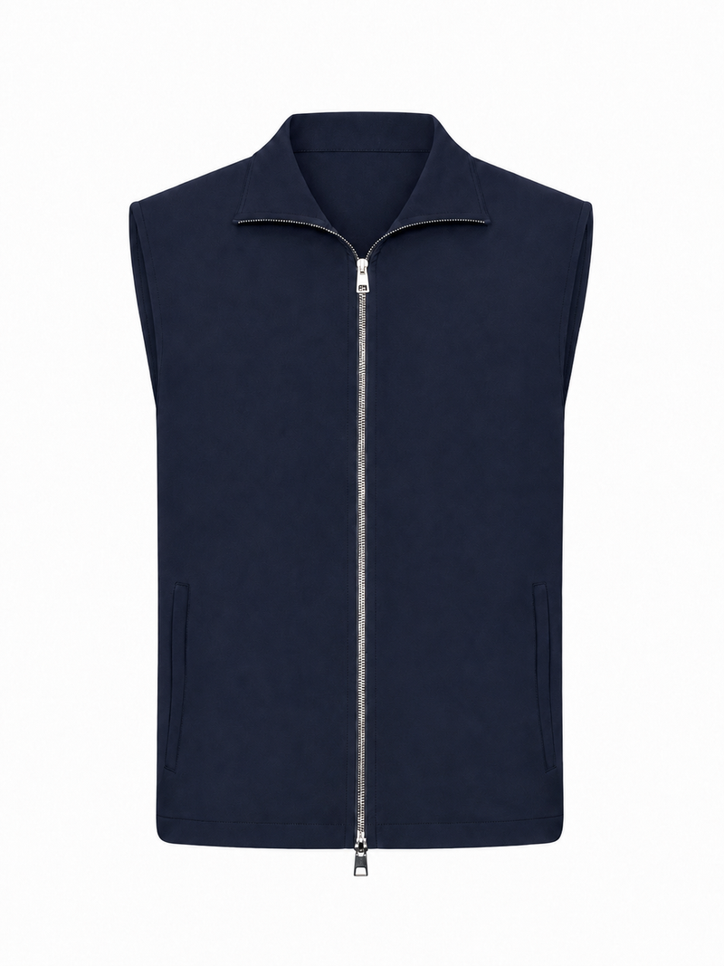 Gilet technique sans manches · Marine