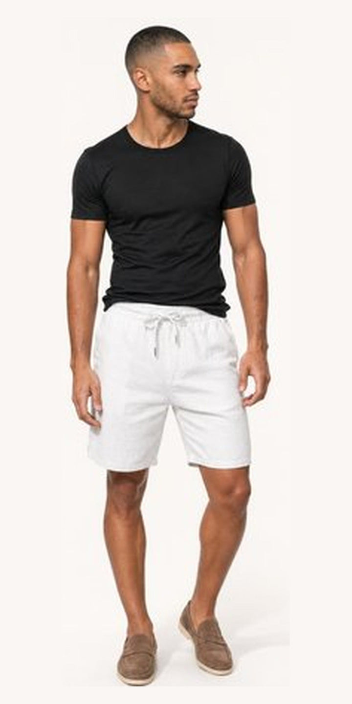 Bermuda en lin · Beige